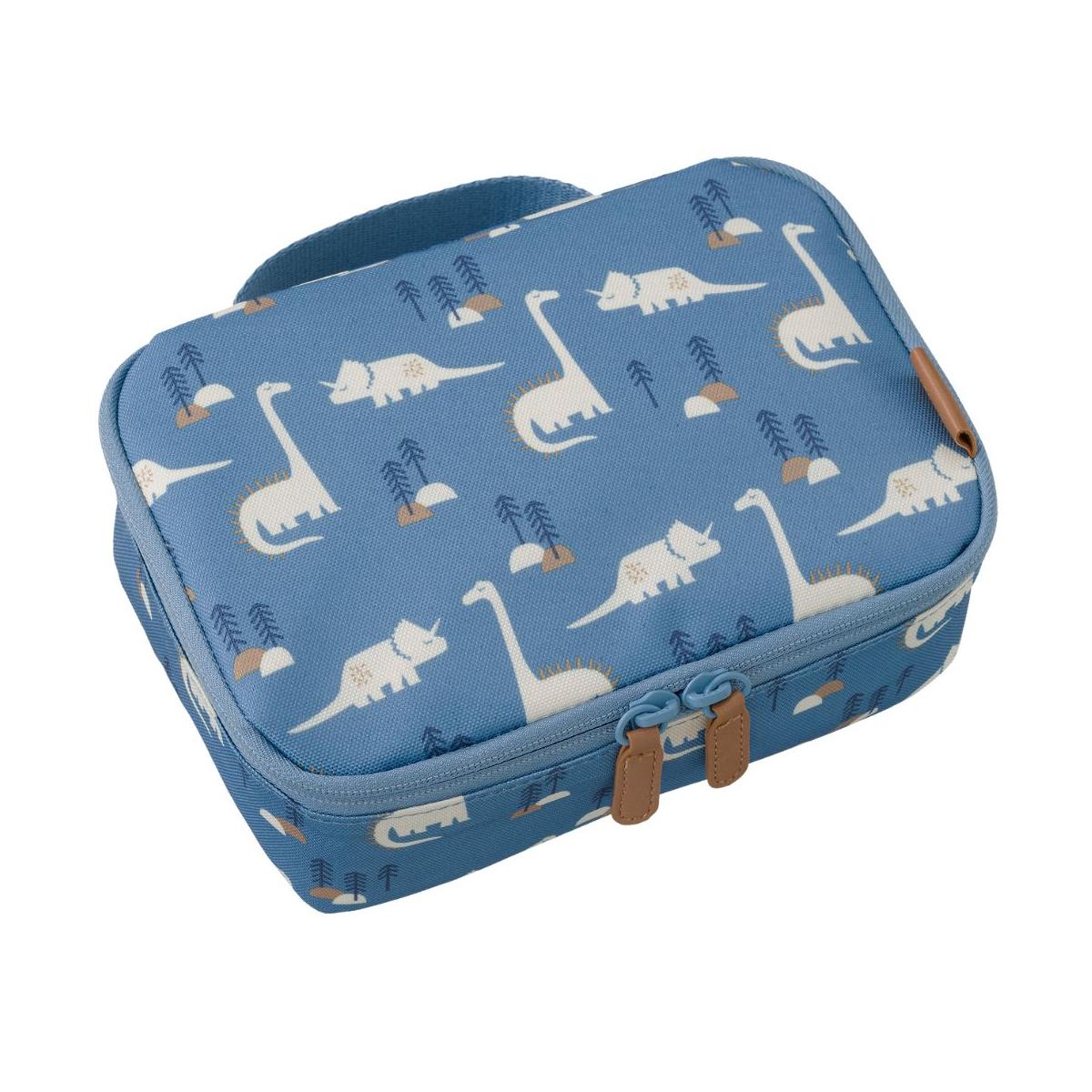 Lunch bag isotherme bleu, beige, marron, FRESK