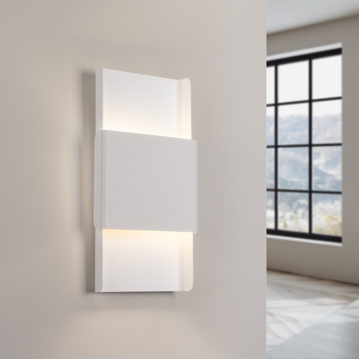 Applique Acier Blanc G9 2 Durlin blanc, EDEN