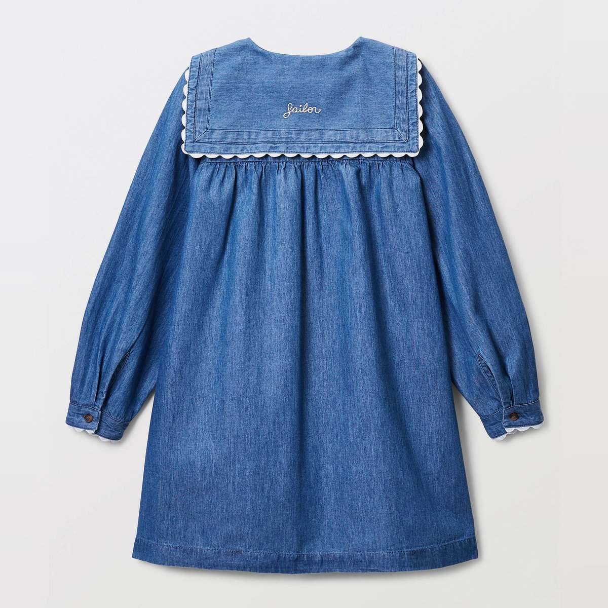 Robe en denim col marin stone denim, MONOPRIX