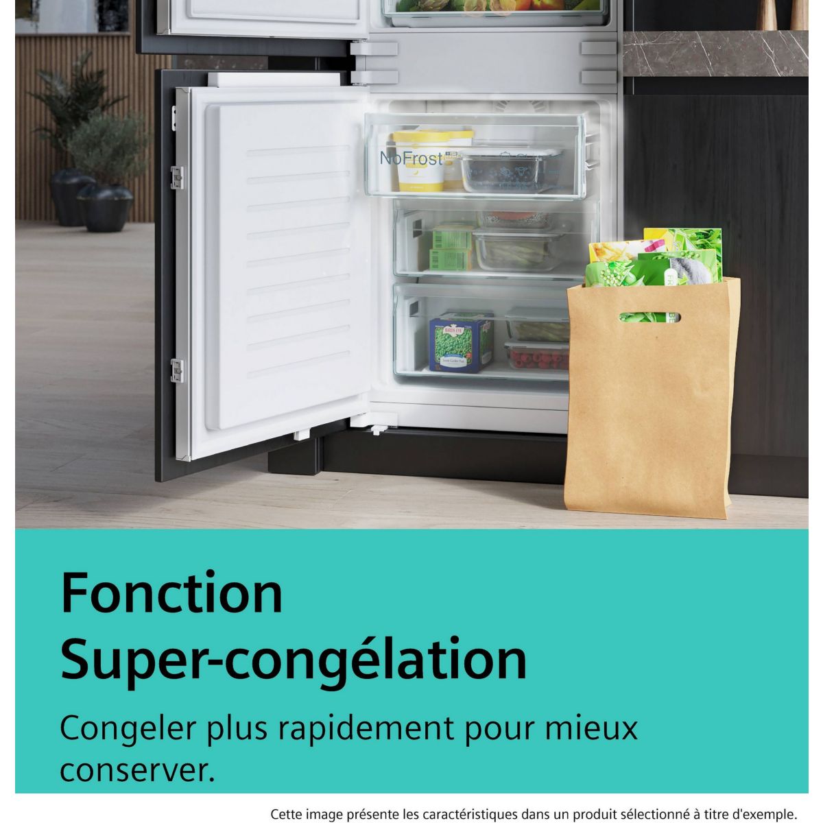 Réfrigérateur combiné KG39NAIAU iQ500, Tiroirs hyperFresh 0° couleur unique, SIEMENS