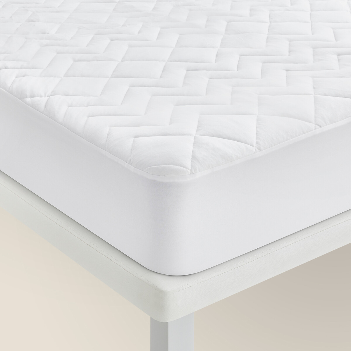 Protetor de colchão acolchoado de Tencel® 90x200cm, Pikolin Home branco, PIKOLIN