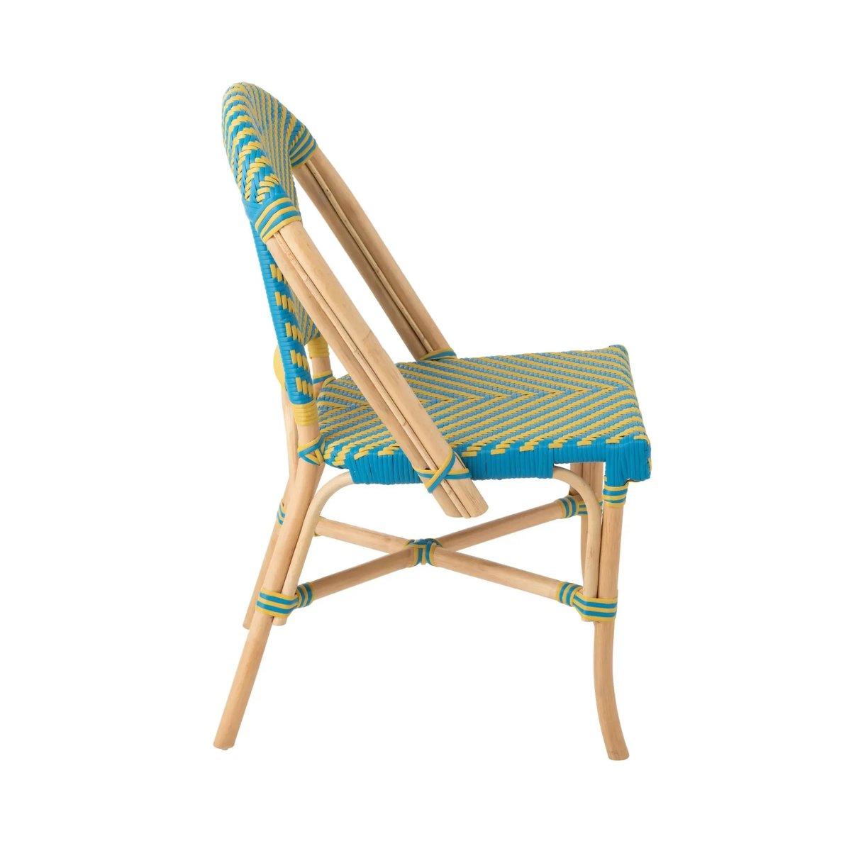 Chaises bistrot tressées (lot de 2) - MONTMARTRE jaune, HELLIN, DEPUIS 1862