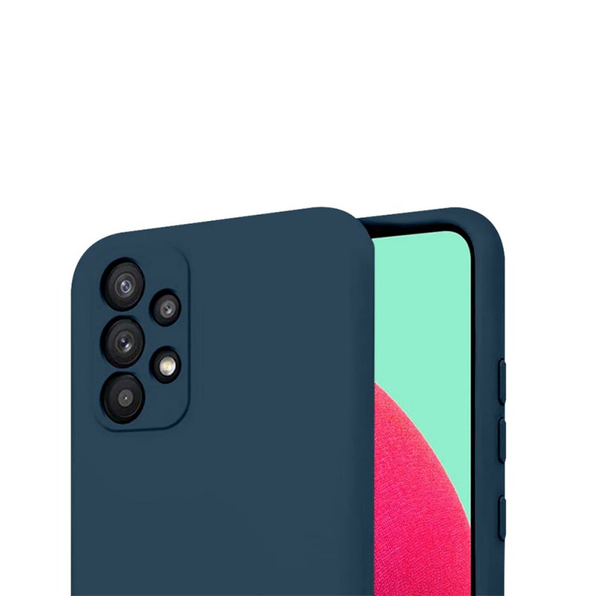 Coque Galaxy A32 antichoc + 2 vitres bleu, EVETANE