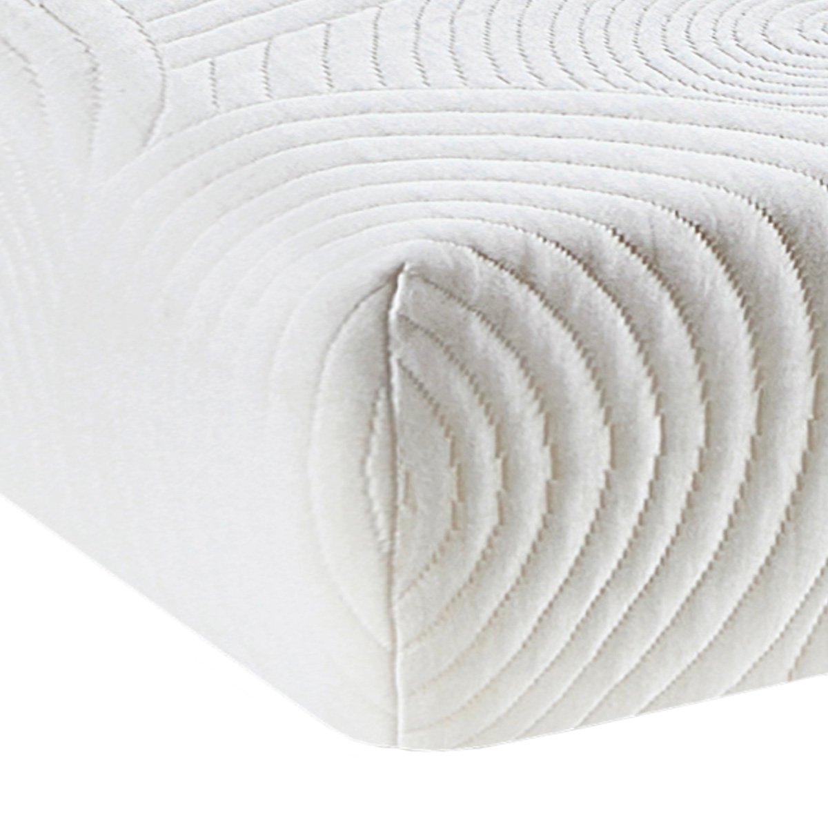 Matelas Mousse Vosges 90x200 cm Accueil Mousse Haute Densité blanc, BELLECOUR