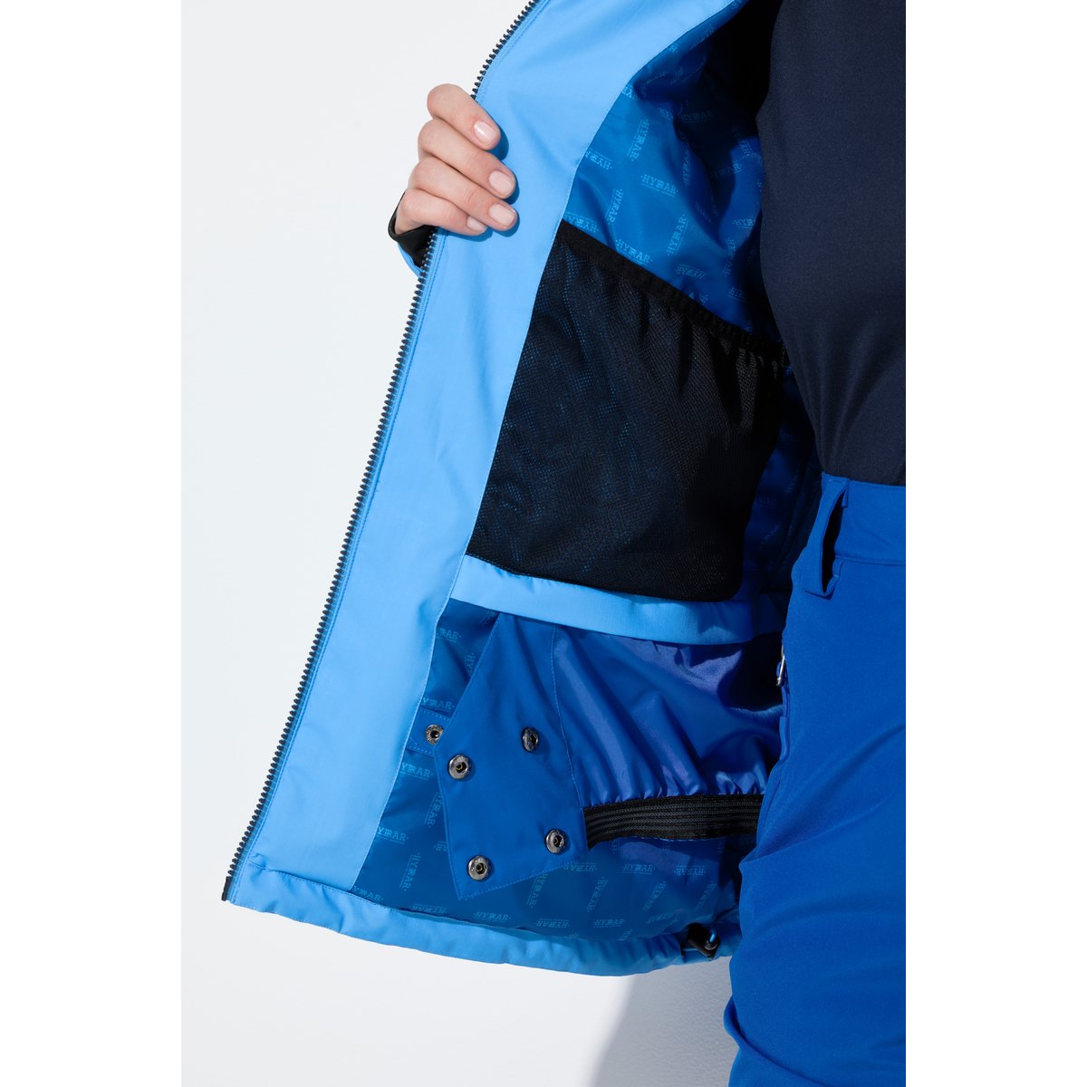 Veste technique HYPRAR, tissu imperméable jeans bleu, ULLA POPKEN