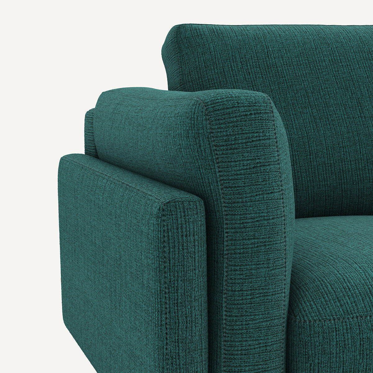 2-Sitzer-Sofa aus meliertem Stoff, CÉSAR dunkelgrün, AM.PM