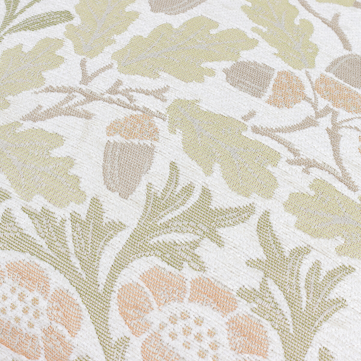 Acorn Jacquard Chenille Feather Filled Cushion sage, MORRIS & CO.