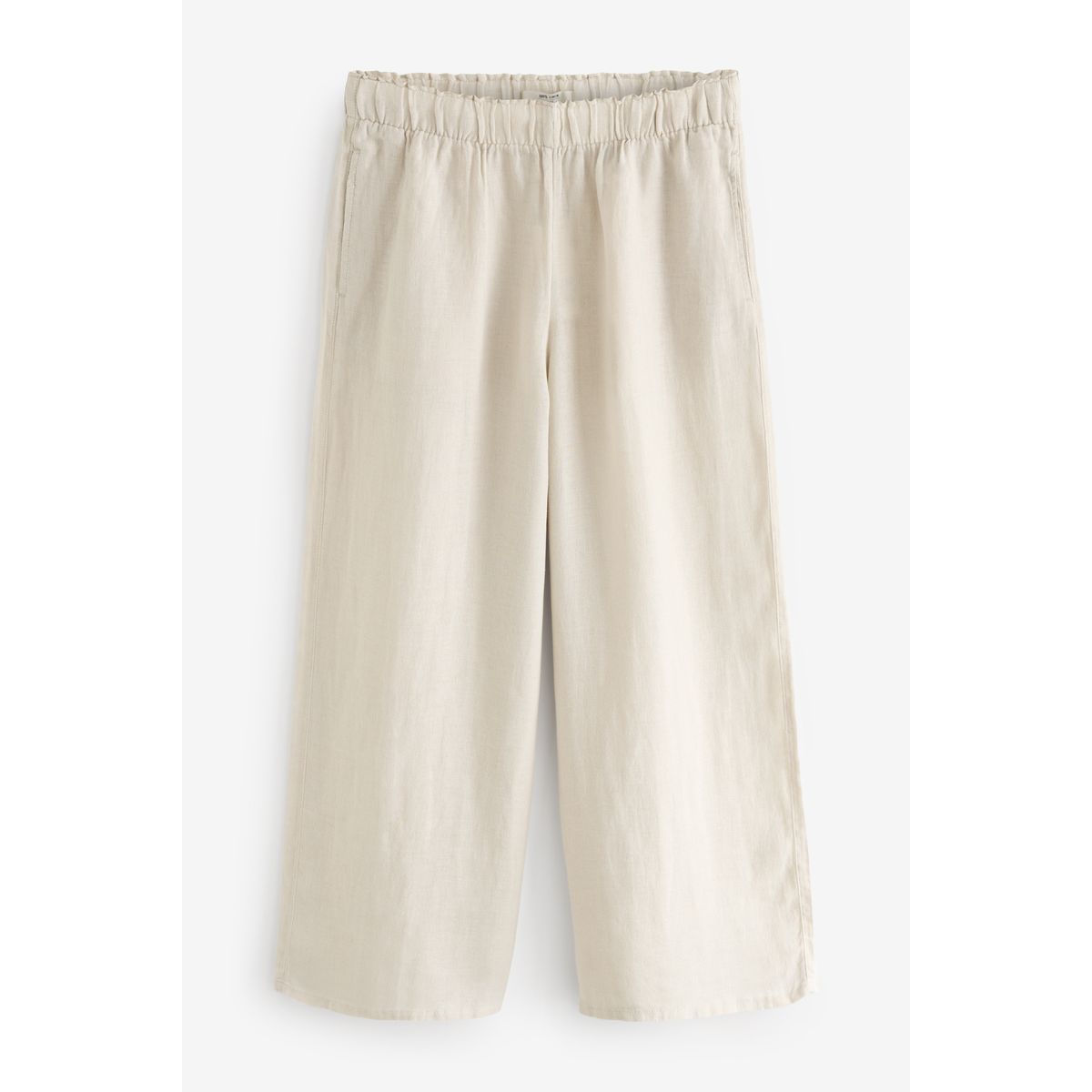 Pantalon large haut de gamme en naturel, NEXT