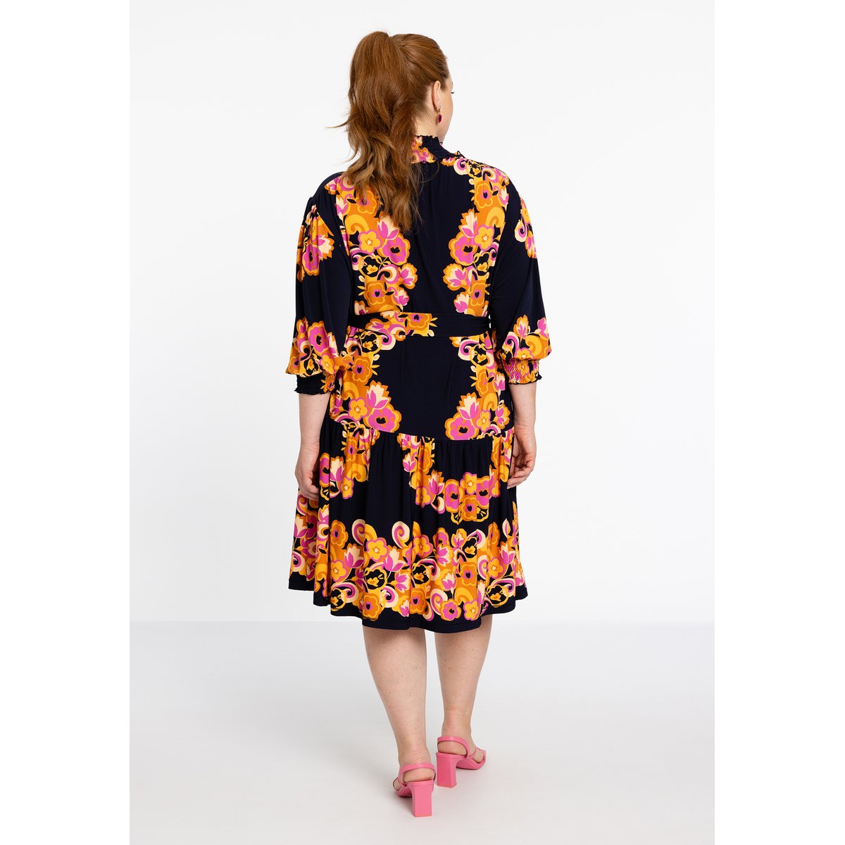 Robe imprimé / imprimée floral bleu, YOEK