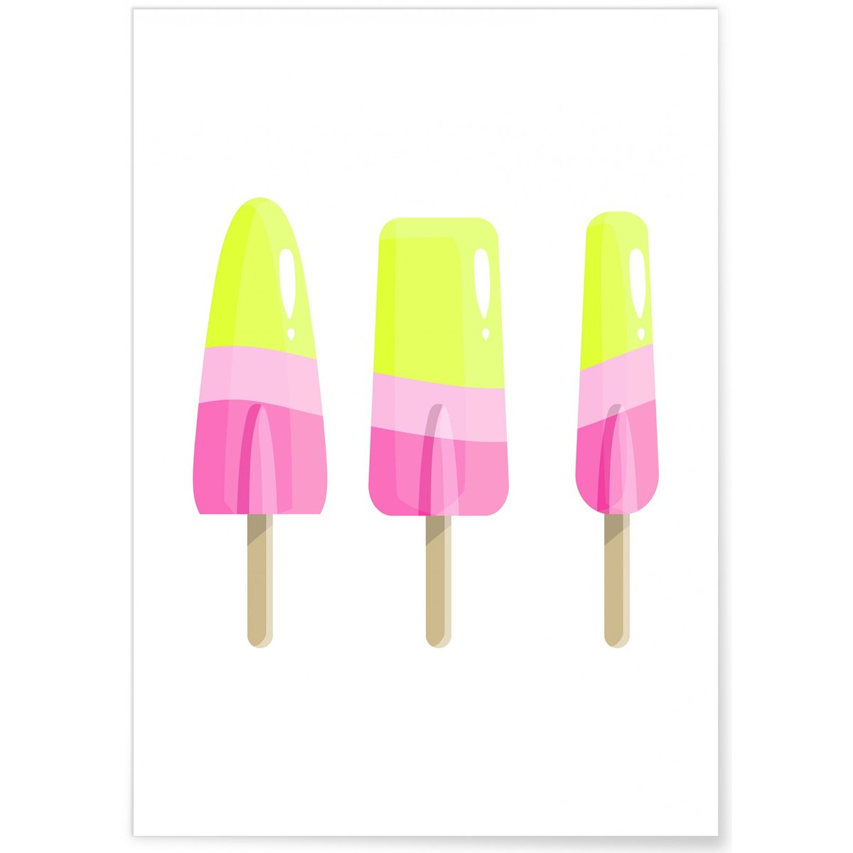 Affiche Ice Cream 2 blanc, L'AFFICHERIE