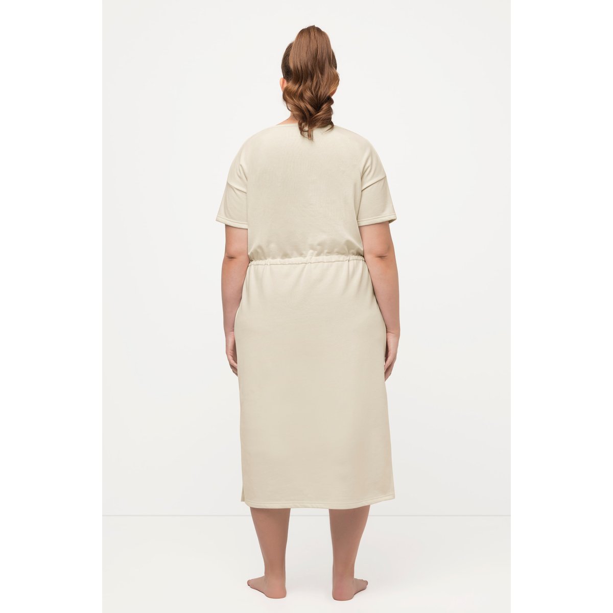 Robe d'intérieur en molleton craie, ULLA POPKEN