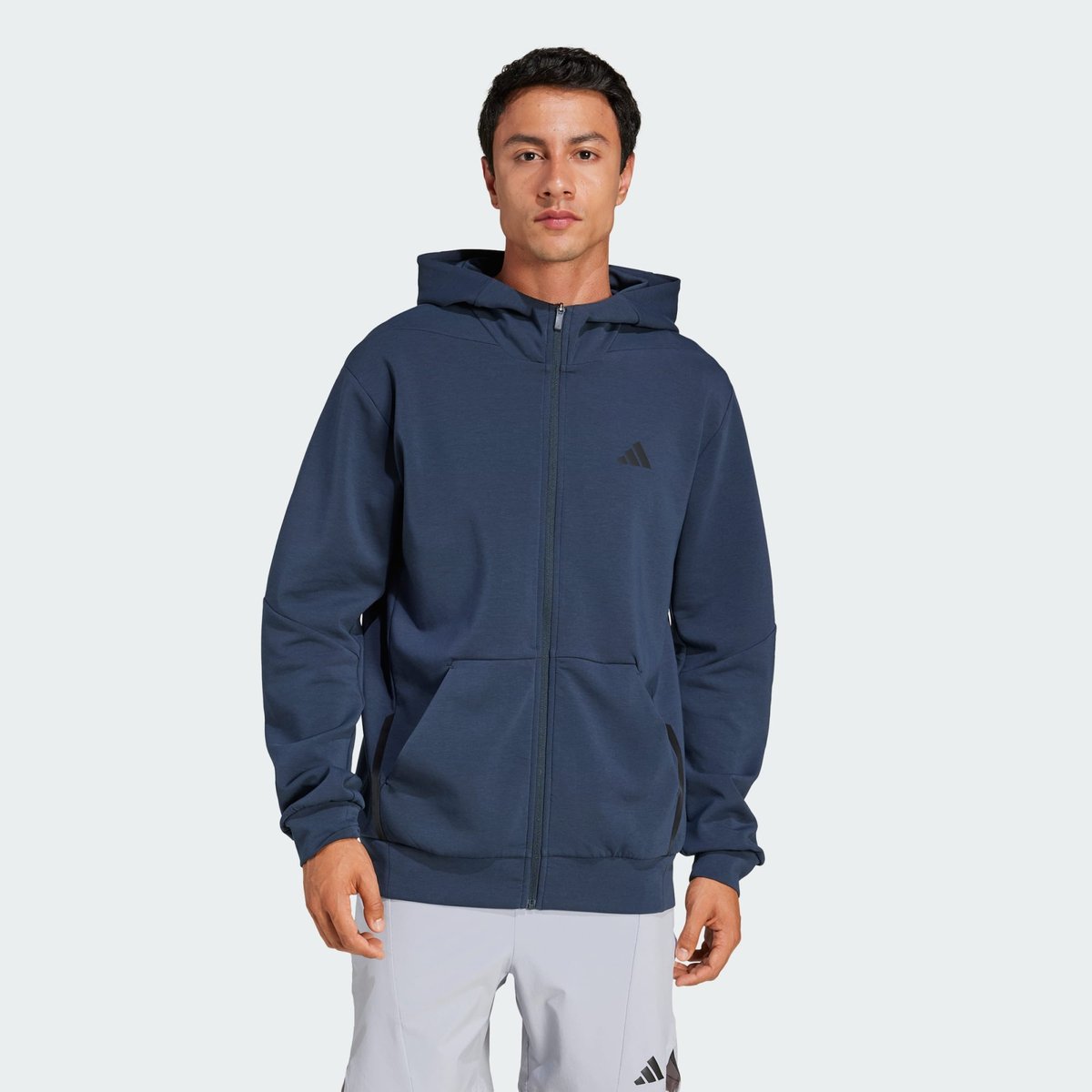 Veste de survêtement entièrement zippée conçue pour l'entraînement aurora ink, adidas Performance