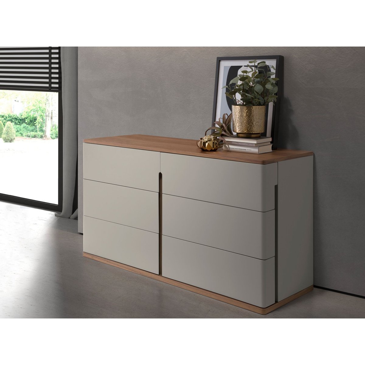 Commode en bois et noyer gris | noyer, ANGEL CERDA