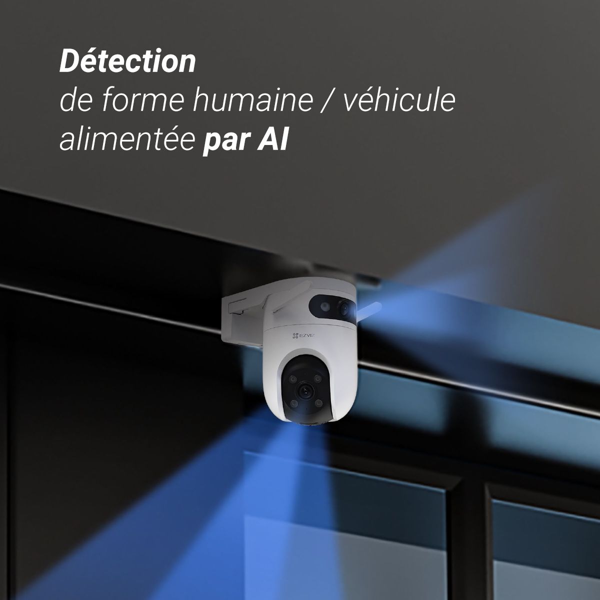 Caméra de surveillance Wifi H9C 2k motorisée couleur unique, EZVIZ