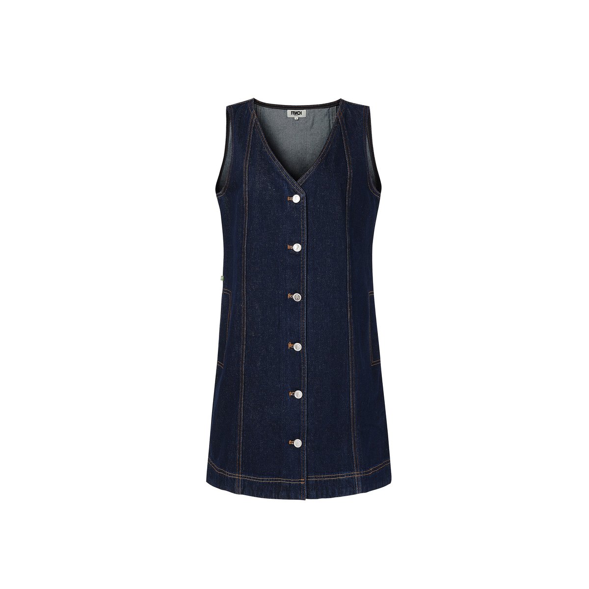 Robe en coton NALA bleu nuit, FRNCH