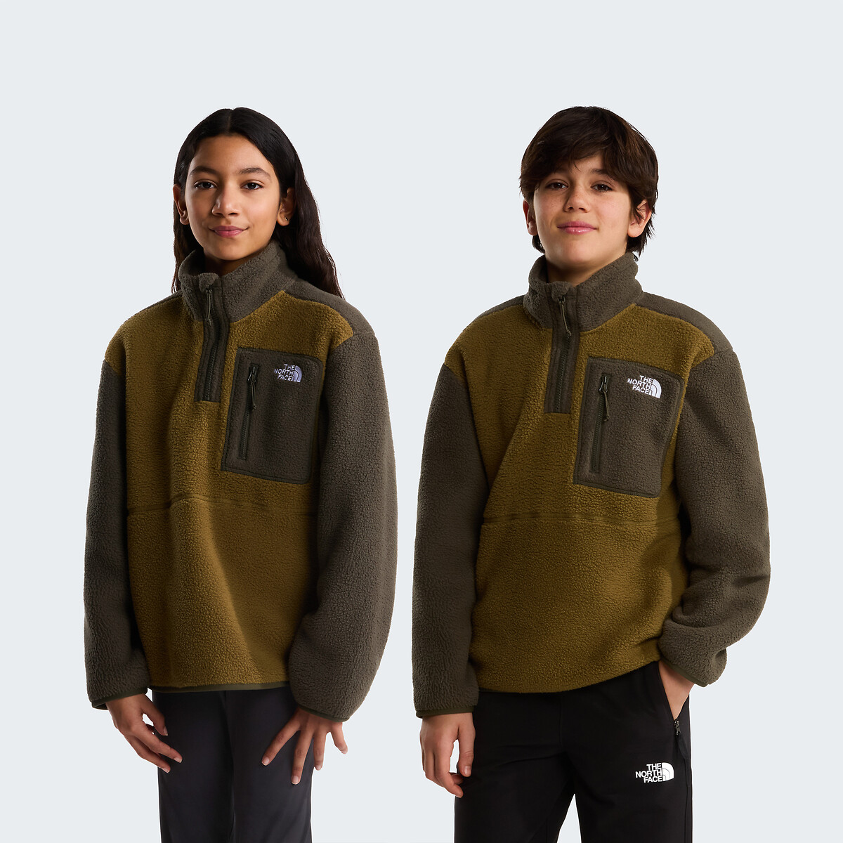 Polaire avec col montant zippé, YUMIORI marron/camel, THE NORTH FACE