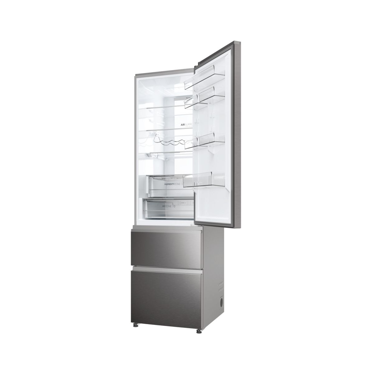 Réfrigérateur combiné HTW7620CNMP inox, HAIER