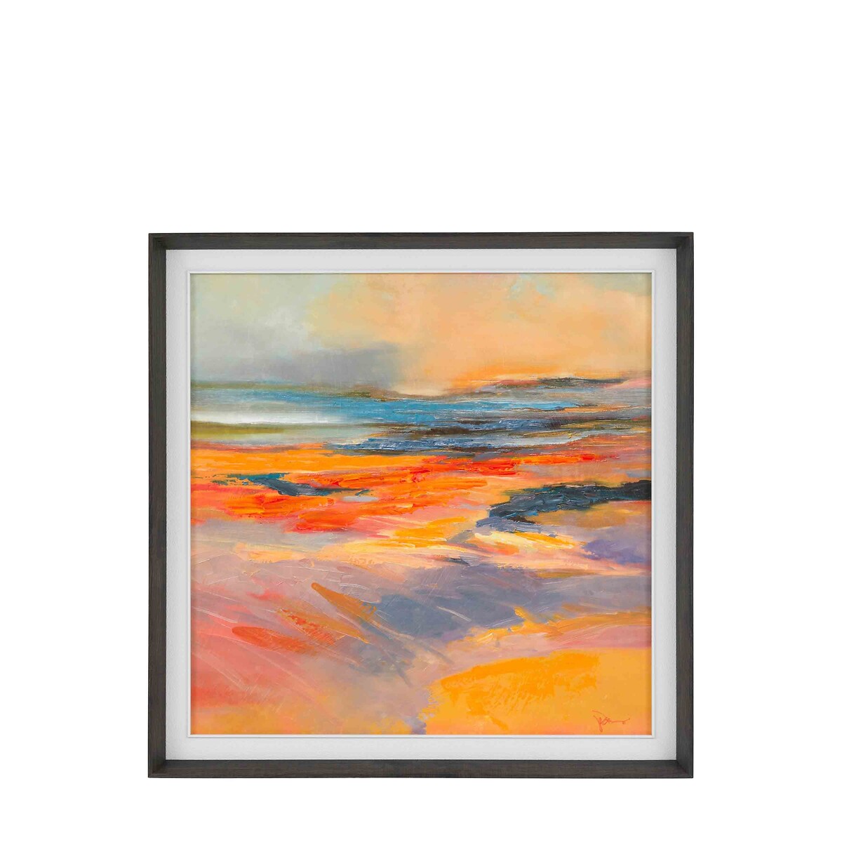 92cm Blazing Framed Canvas orange, ÉDITÉ