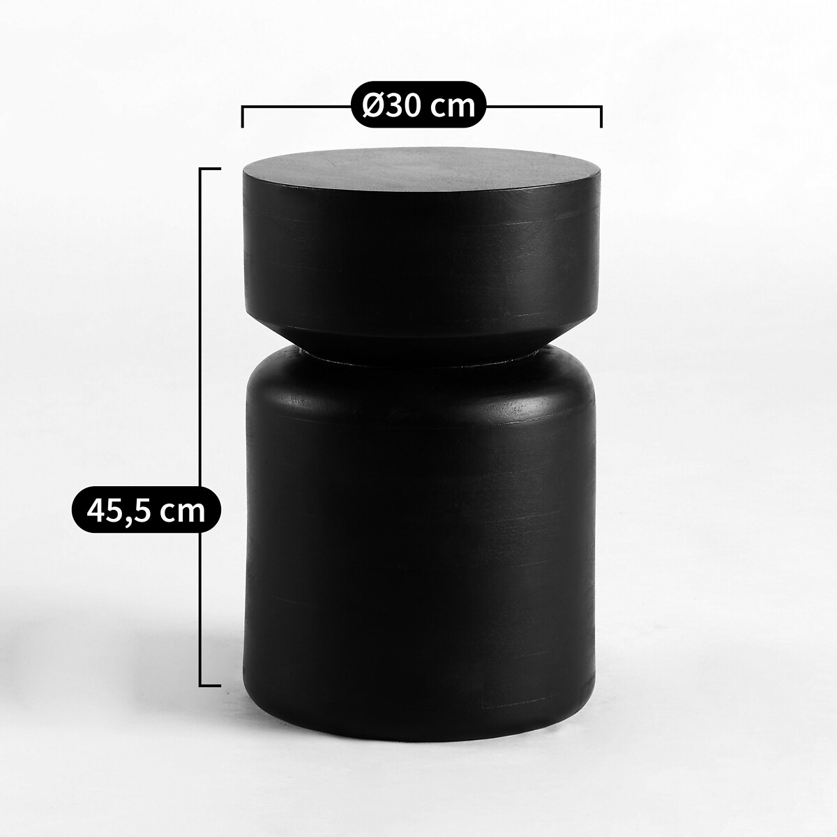 Sujua Acacia Side Table black, AM.PM