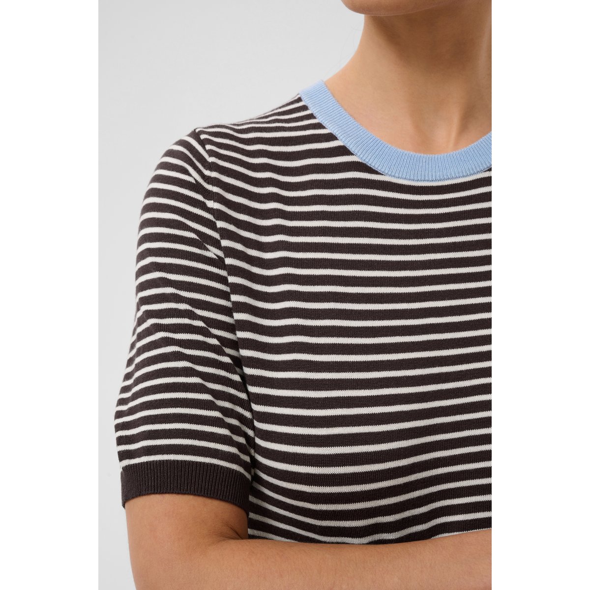 Pullover tricoté marron beige coffee bean/turtledove - blue fog, KAFFE