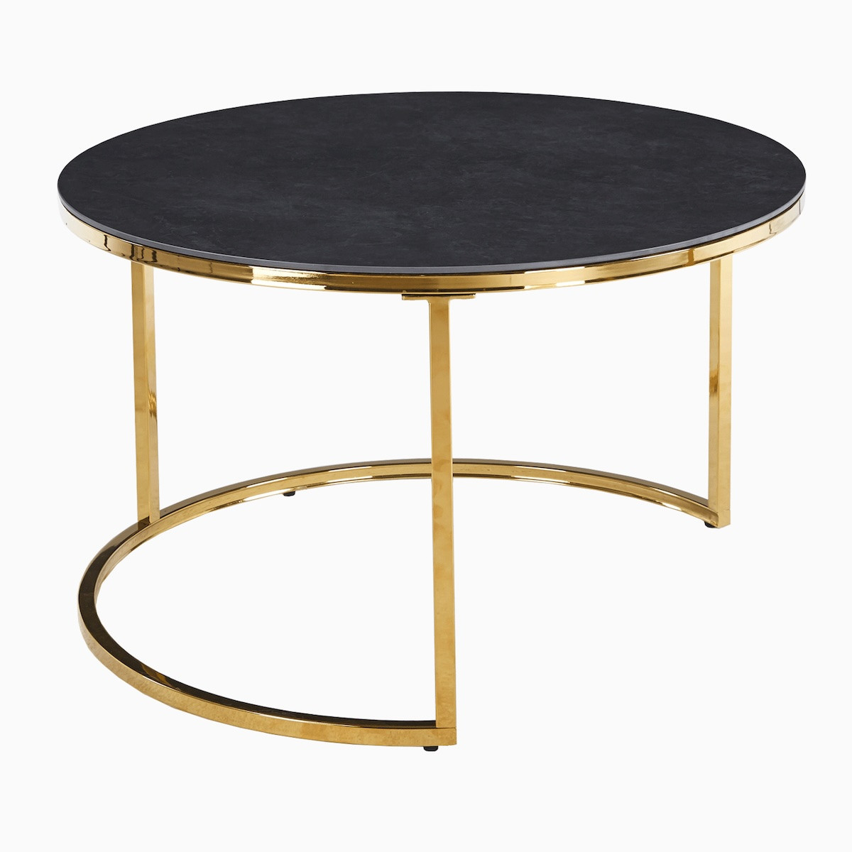 Set de tables basses rondes en céramique - BUBBLE anthracite, MATHI DESIGN