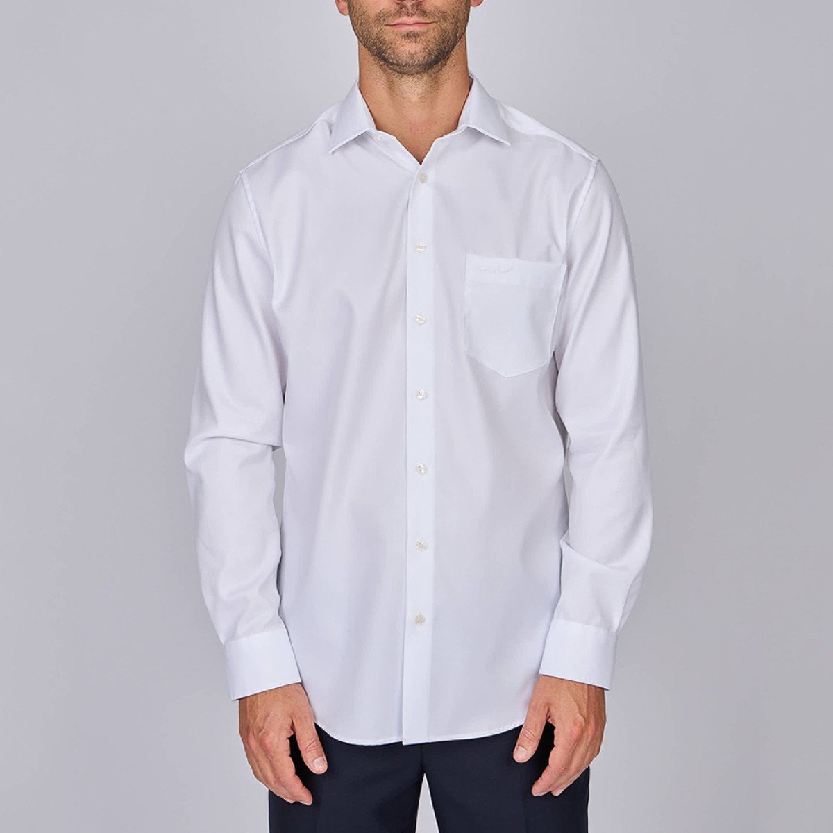 Chemise Edward Easy care blanc, MISE AU GREEN