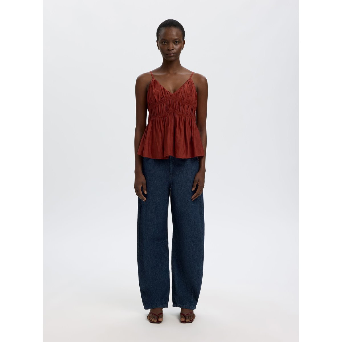 Jean Loose Fit dark blue denim, SELECTED