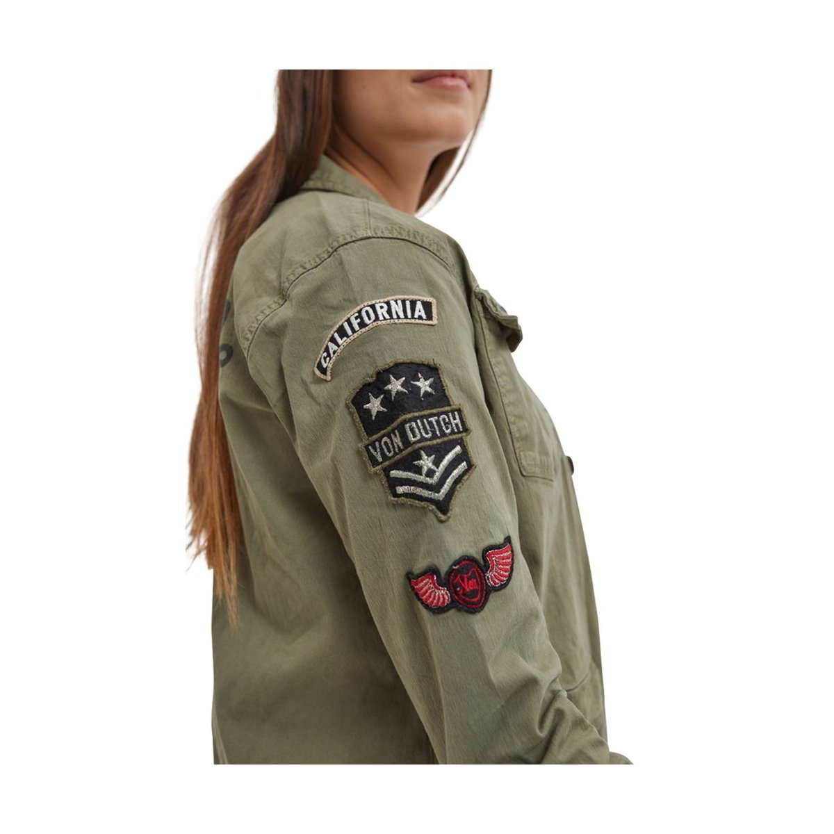 Veste Coton Angel kaki, VON DUTCH