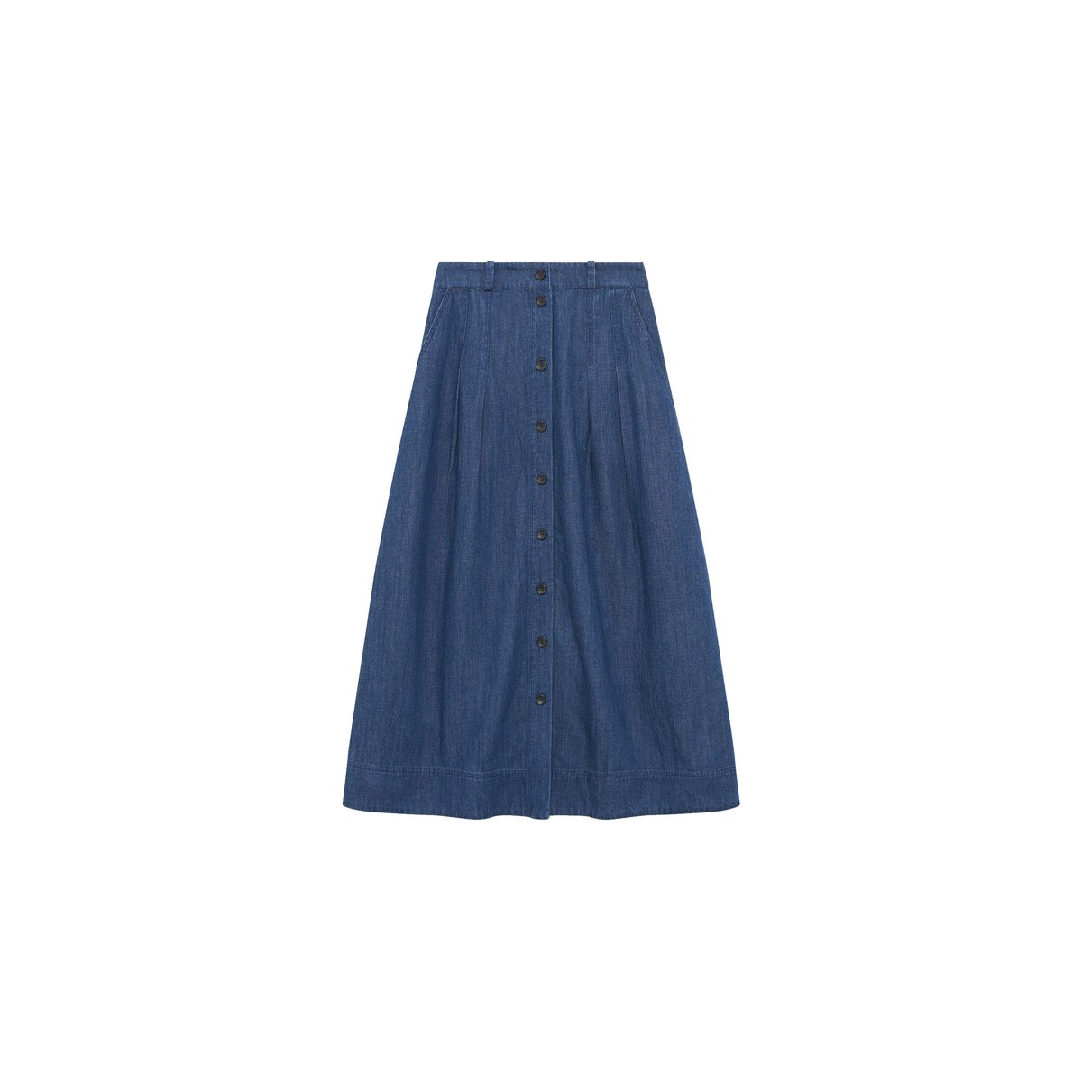 Jupe longue fluide JOLANE denim stone, CAROLL