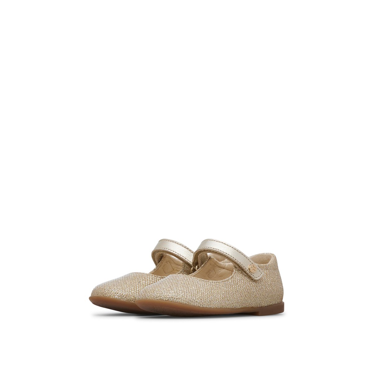 Ballerines en cuir et tissu DARLING platine-, NATURINO