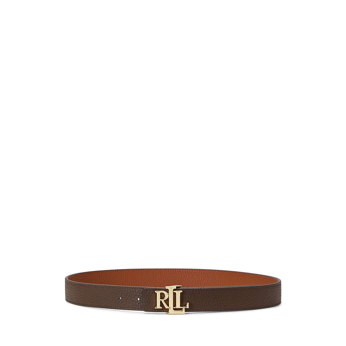 Ceinture réversible en cuir avec logo camel, LAUREN RALPH LAUREN