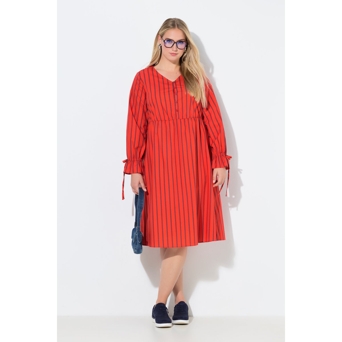 Robe rayée corail, ULLA POPKEN