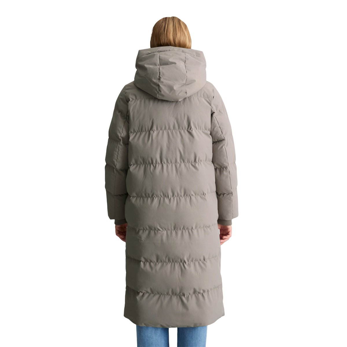 Manteau matelassé à capuche, coupe classique avec une surface hydrofuge gris, MARC O’POLO DENIM