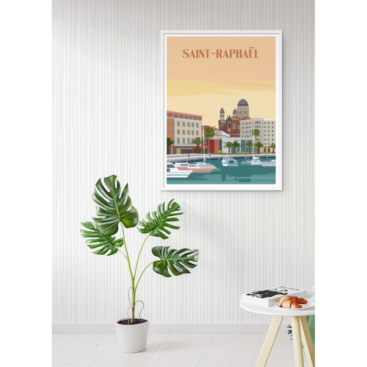 Affiche ville de Saint-Raphaël blanc, L'AFFICHERIE