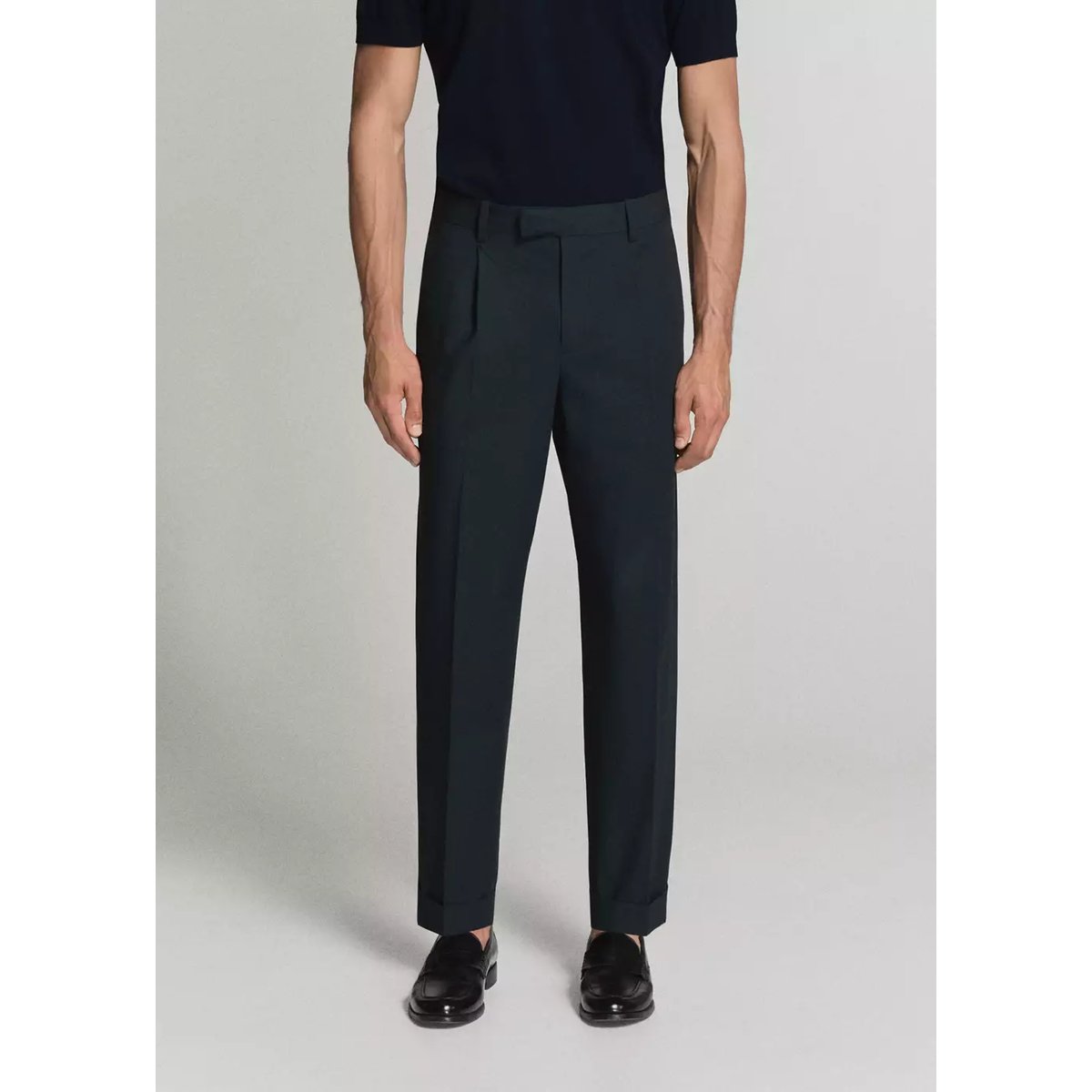 Pantalon costume Boston regular fit bleu marine, MANGO MAN
