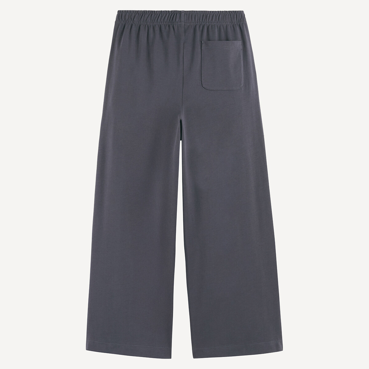 Pantalon large en jersey lourd gris foncé, LA REDOUTE COLLECTIONS