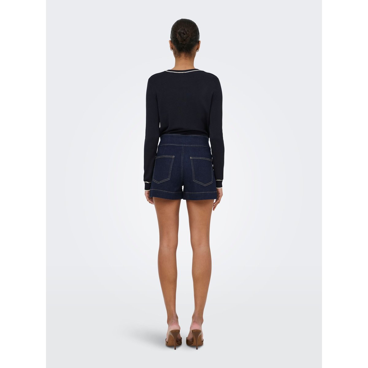 Short En Denim bleue - dark blue denim 1, ONLY