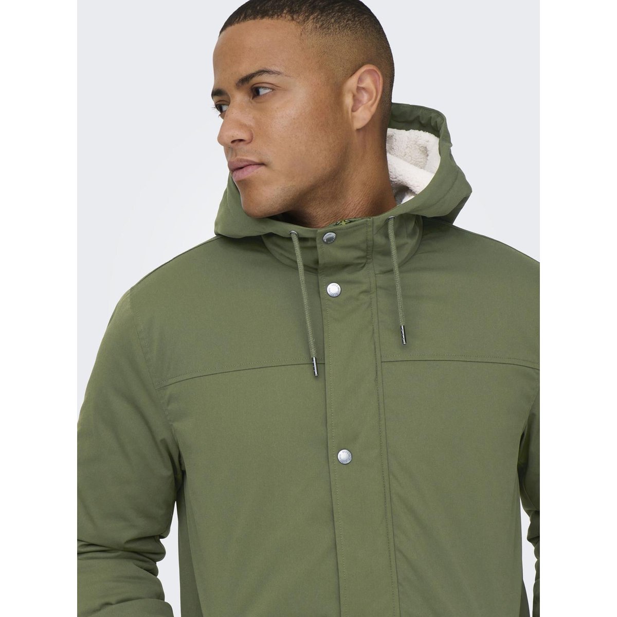 Parka Longue olive night, ONLY & SONS