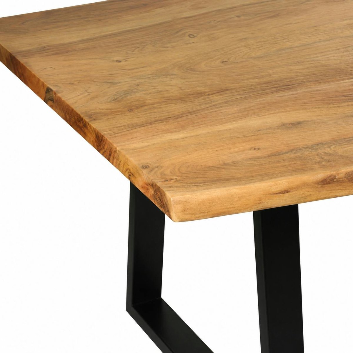 Table à manger bois d'acacia à bords naturels 200 cm CANYON bois naturel, PIER IMPORT