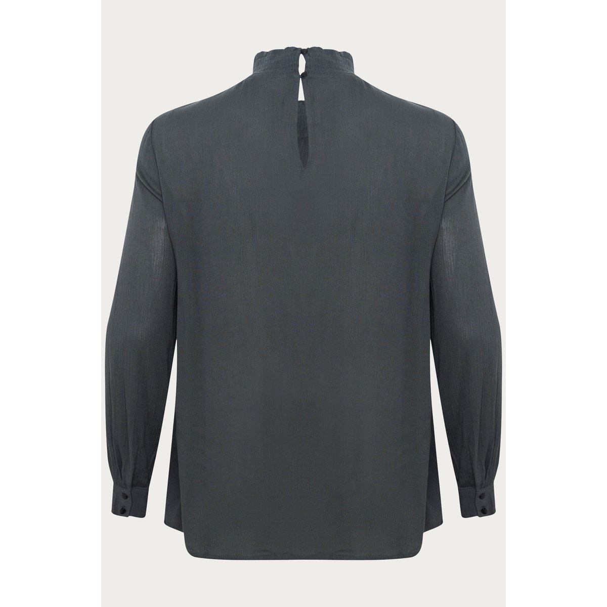 Blouse à manches longues noir black oyster, KAFFE CURVE