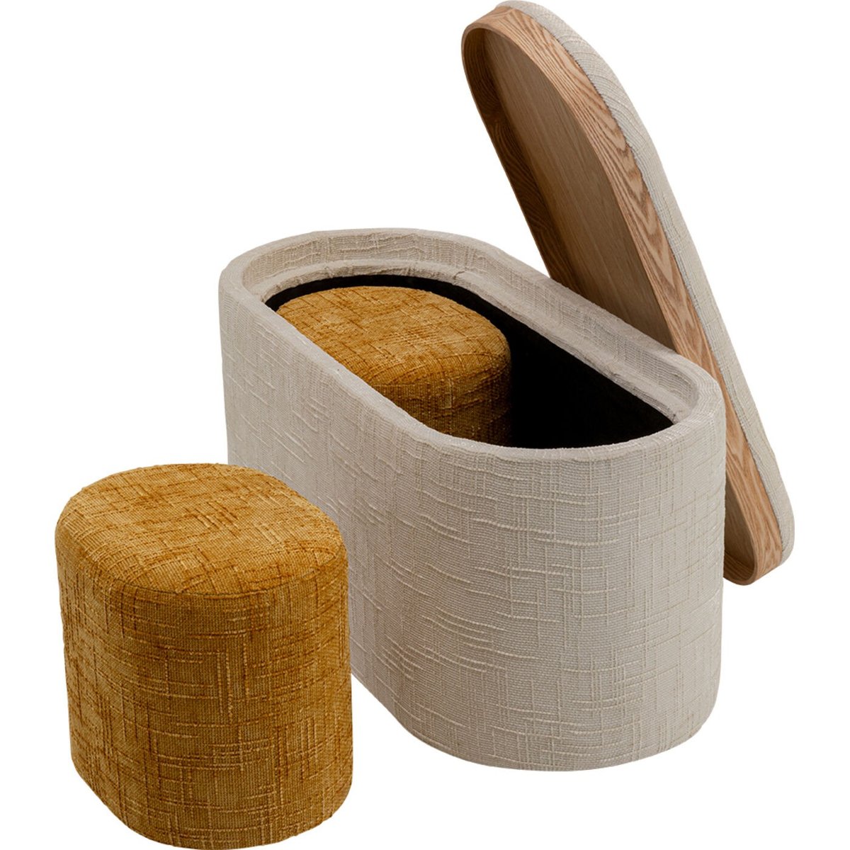Banc-coffre et tabourets encastrables, ACAPELLA multicolore, KARE DESIGN