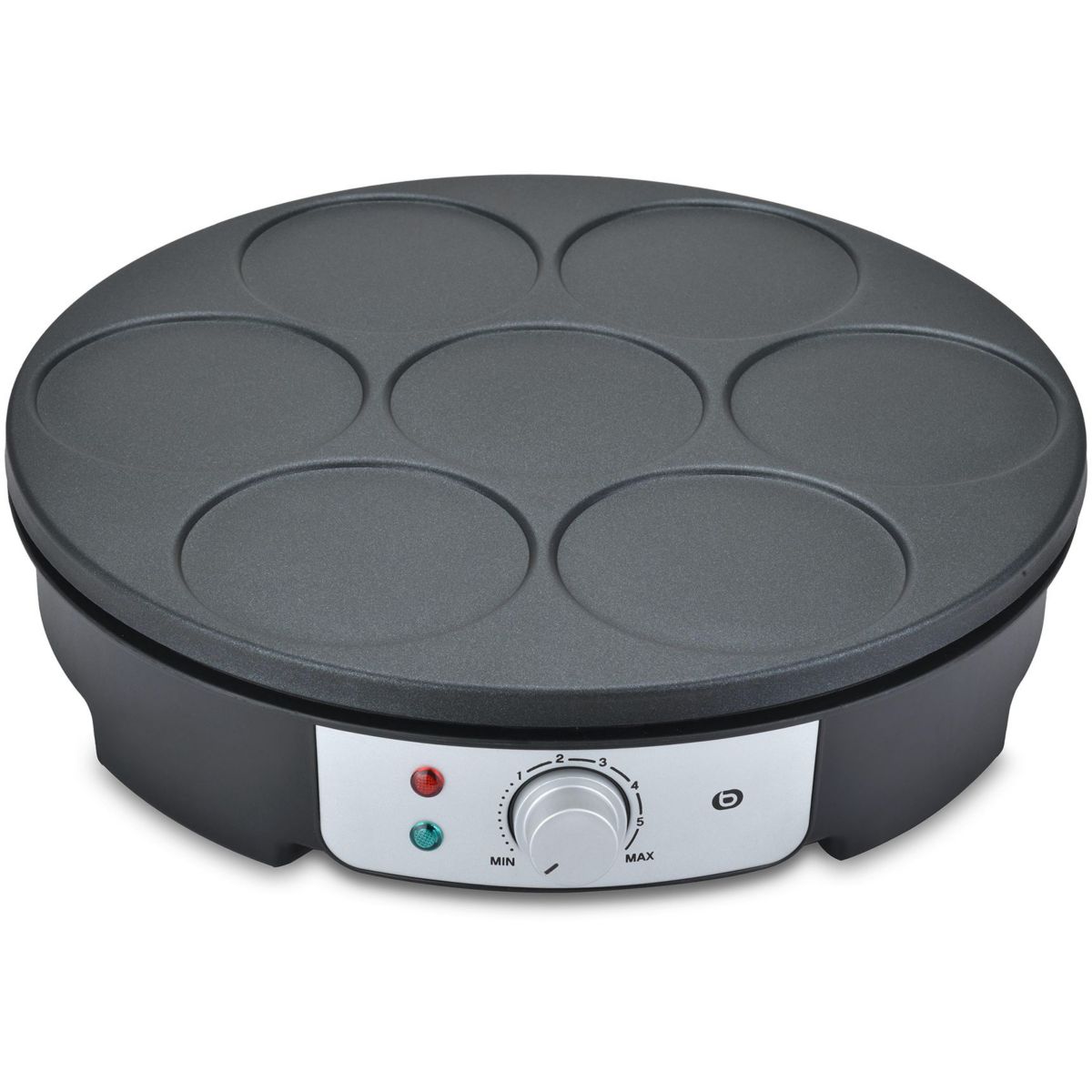 Crêpière ECPM4 2 en 1 grande crêpe et mini crêpes couleur unique, ESSENTIEL B