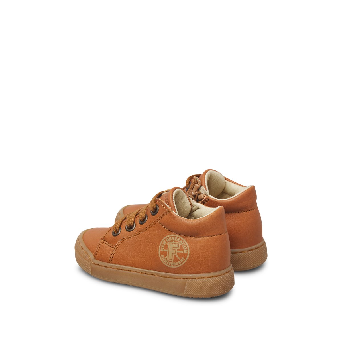 Baskets en cuir ALSTRO 2 ZIP cognac-, FALCOTTO