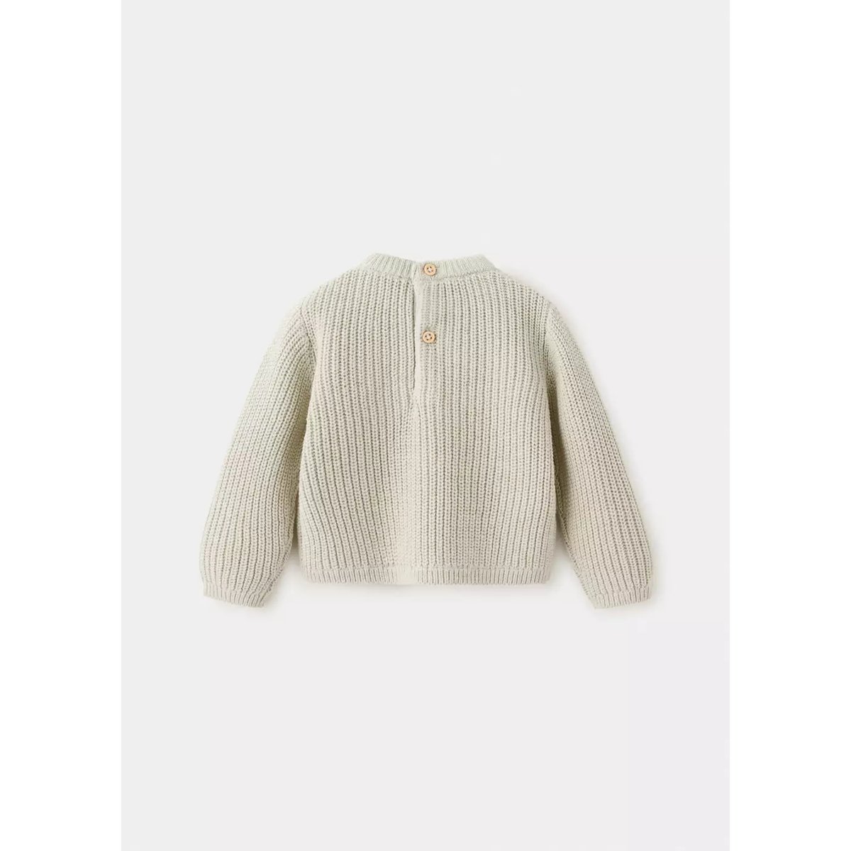 Pull en maille à boutons écru, MANGO BABY