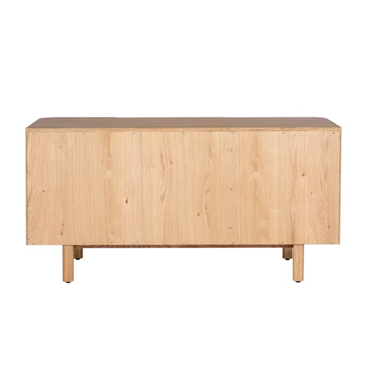 Meuble bas 3 portes chêne naturel, ZAGO