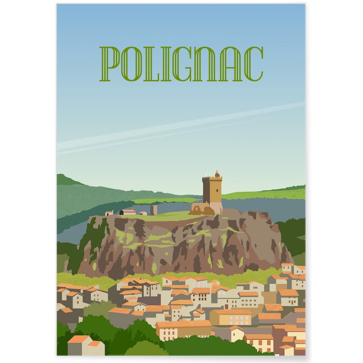 Affiche ville de Polignac blanc, L'AFFICHERIE