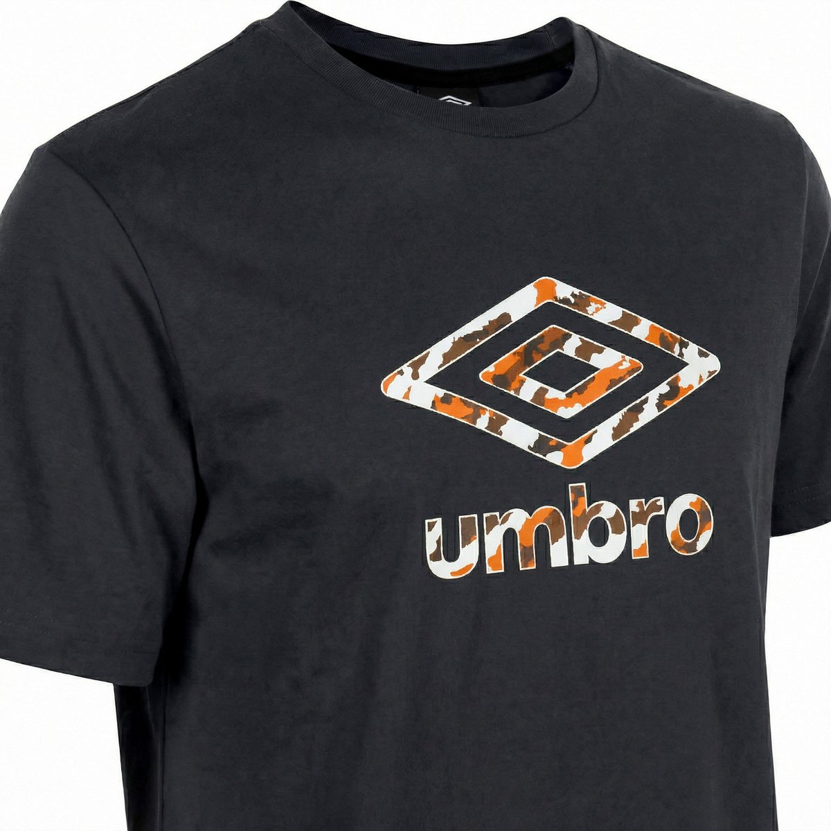Tee shirt coton 160GSM noir/marron/orange/blanc, UMBRO
