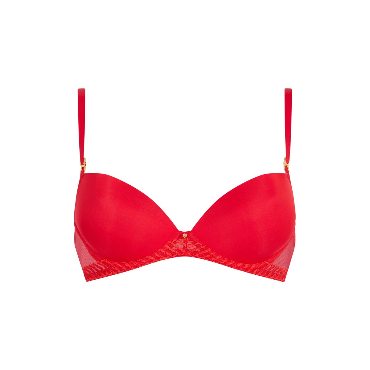 Soutien gorge Push up coques Sheer Emotion rouge, AUBADE