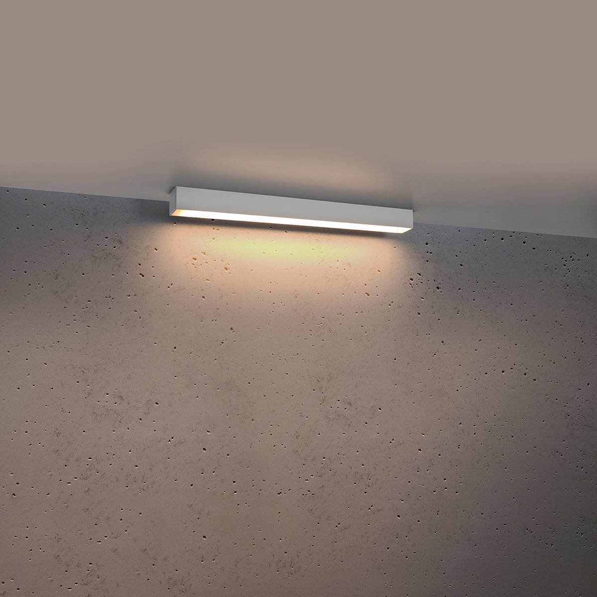 Plafonnier Aluminium Blanc LED 1 Pinne blanc, EDEN