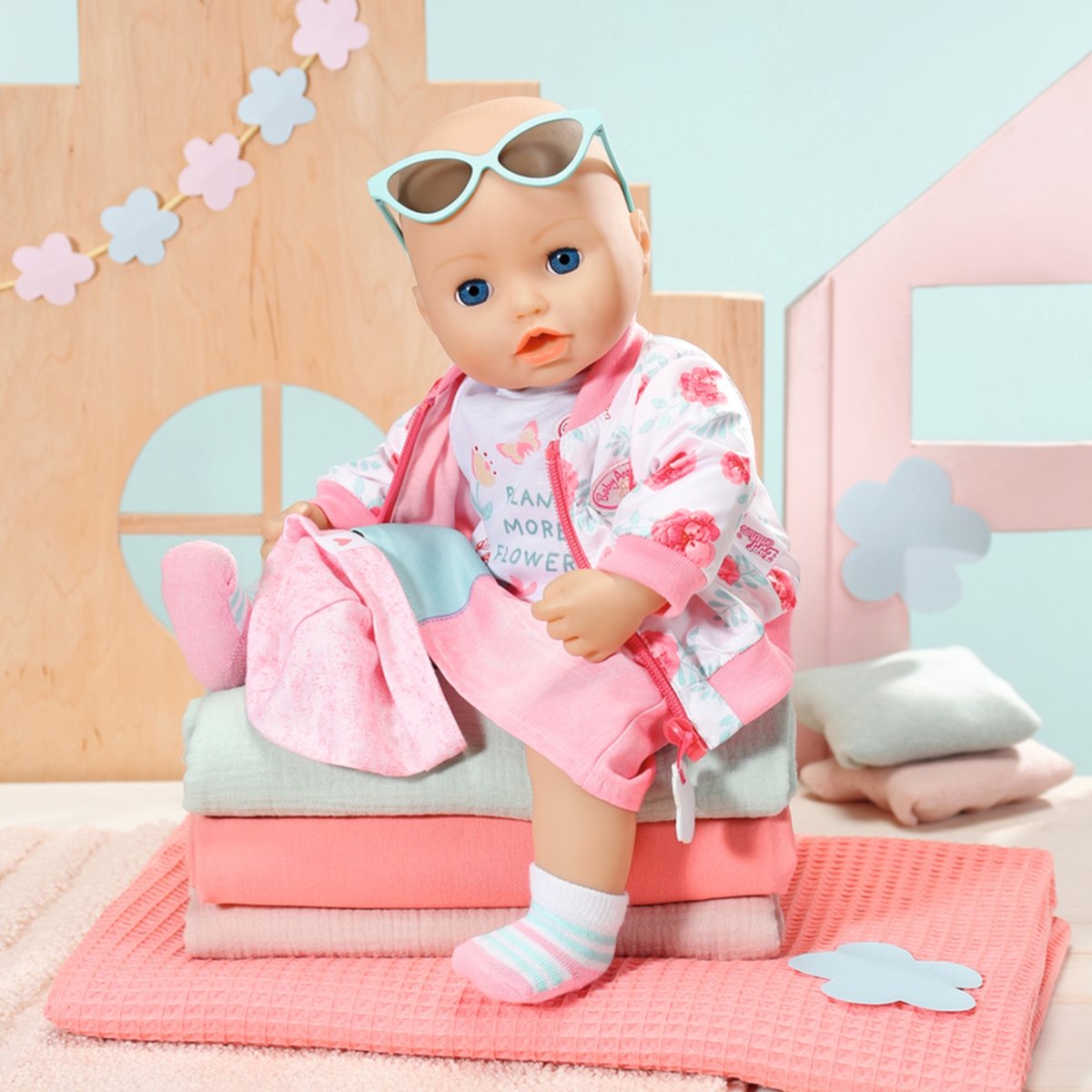 Baby Annabell Deluxe Ensemble Printemps 43 cm multicolore, ZAPF CREATION